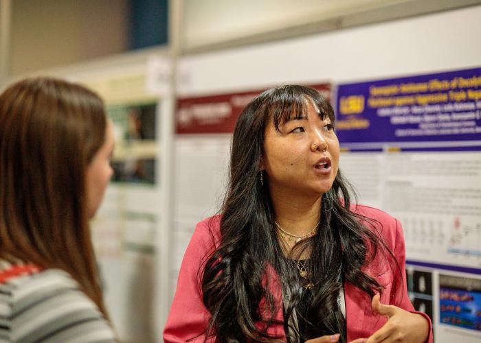 student presenting 25