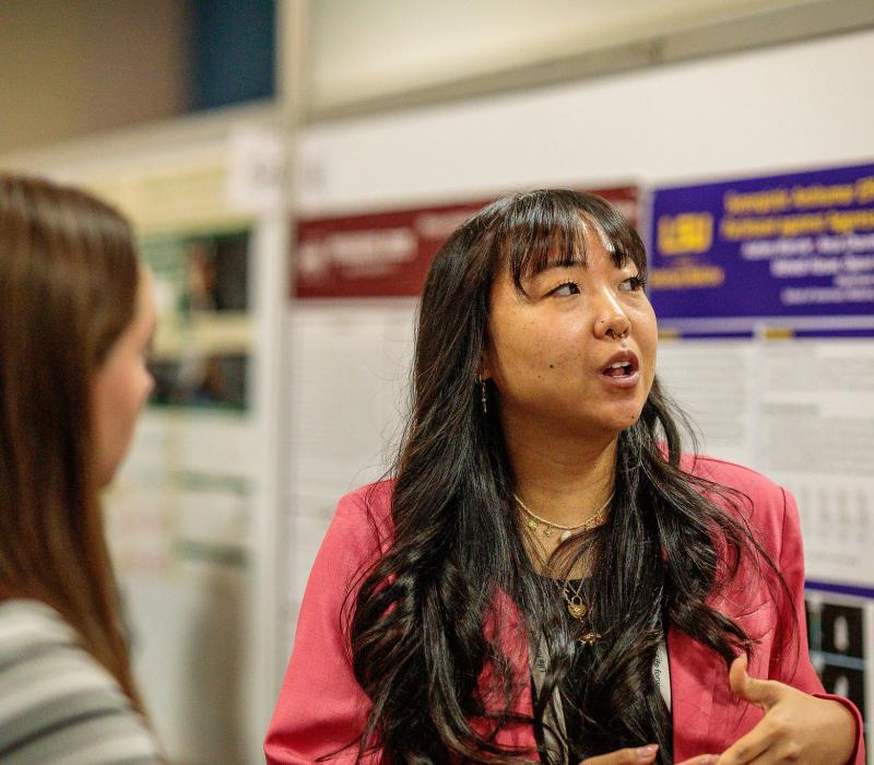 student presenting 25